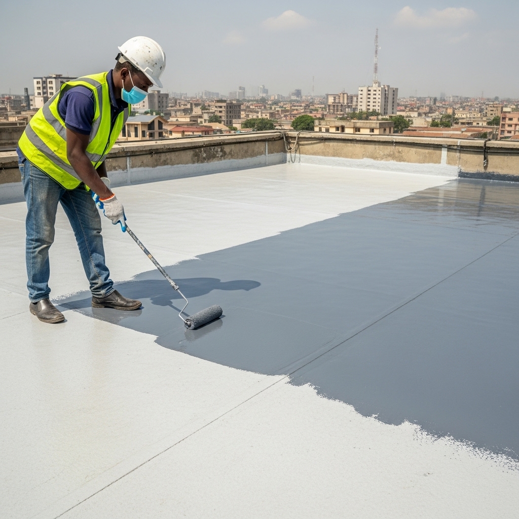Applying the UV-resistant HydroSeal top coat