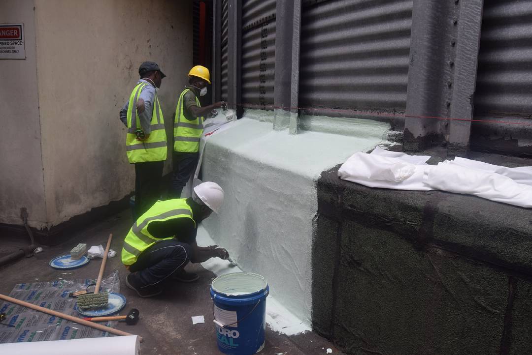 HydroSeal waterproofing project in progress