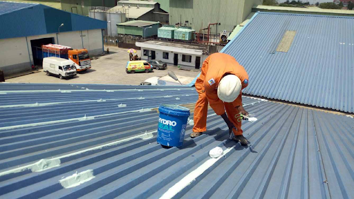 HydroSeal applied to a large commercial concrete roof